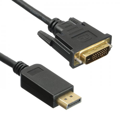 Кабель аудио-видео Buro 1.1v DisplayPort (m)/DVI-D (Dual Link) (m) 2м. Позолоченные контакты черный  фото 3