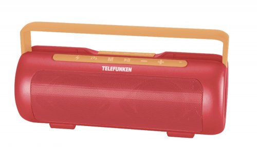 Колонка порт. Telefunken TF-PS1231B красный/оранжевый 4W 2.1 BT/3.5Jack 2200mAh (TF-PS1231B(КОРАЛЛОВ
