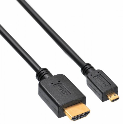 Кабель аудио-видео Buro HDMI 1.4 HDMI (m)/Micro HDMI (m) 1.8м. черный (MICROHDMI-HDMI-1.8) фото 3