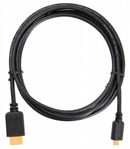 Кабель аудио-видео Buro HDMI 1.4 HDMI (m)/Micro HDMI (m) 1.8м. черный (MICROHDMI-HDMI-1.8) фото 2