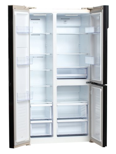 Холодильник Hyundai CS6073FV шампань стекло (трехкамерный) фото 6