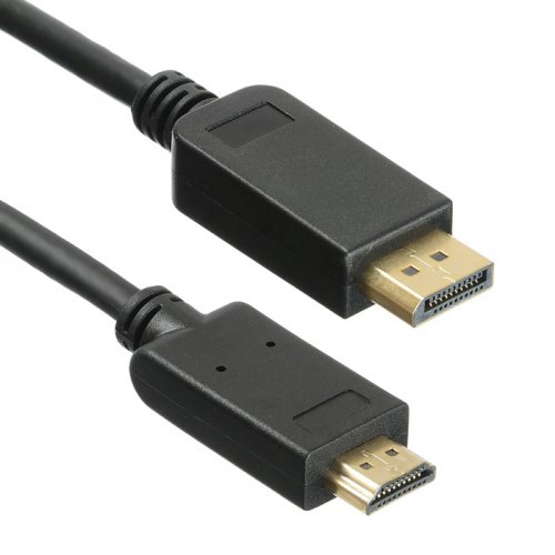 Кабель аудио-видео Buro v. 1.2 DisplayPort (m)/HDMI (m) 3м. Позолоченные контакты черный (BHP DPP_HD фото 3