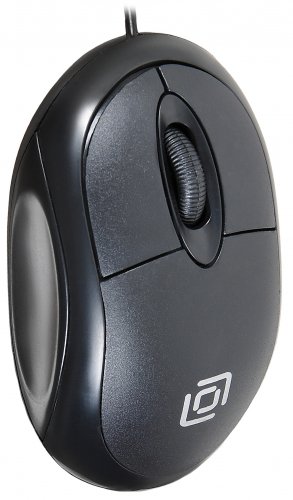 Мышь Оклик 105S черный оптическая (800dpi) USB для ноутбука (3but) фото 5