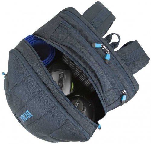 Рюкзак для ноутбука 17.3" Riva 7861 темно-синий полиэстер фото 10