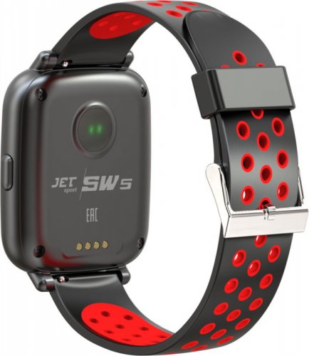 Смарт-часы Jet Sport SW-5 52мм 1.44" IPS черный (SW-5 RED) фото 5