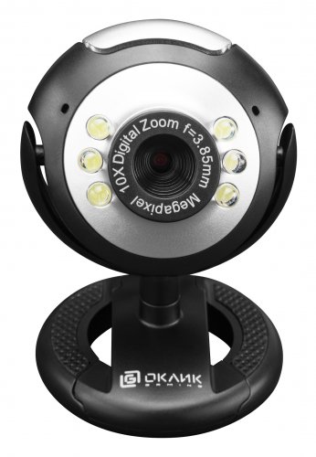Камера Web Оклик OK-C8825 черный 0.3Mpix (640x480) USB2.0 с микрофоном фото 11