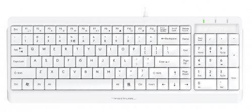 Клавиатура + мышь A4Tech Fstyler F1512 клав:белый мышь:белый USB фото 5