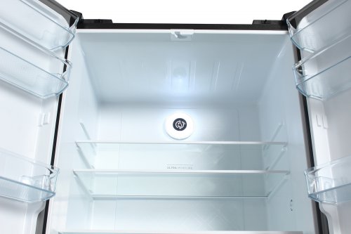 Холодильник Hyundai CM5005F черное стекло (трехкамерный) фото 9
