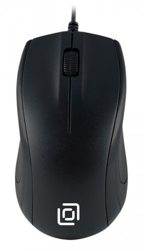 Мышь Оклик 185V2 черный оптическая (1000dpi) USB (3but)