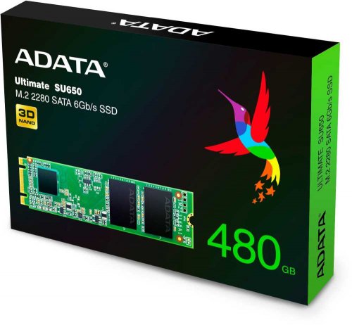 Накопитель SSD A-Data SATA III 480Gb ASU650NS38-480GT-C Ultimate SU650 M.2 2280 фото 4