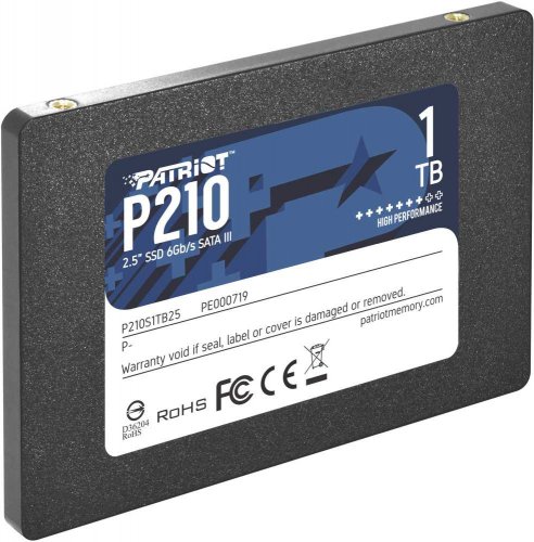 Накопитель SSD Patriot SATA III 1Tb P210S1TB25 P210 2.5" фото 3
