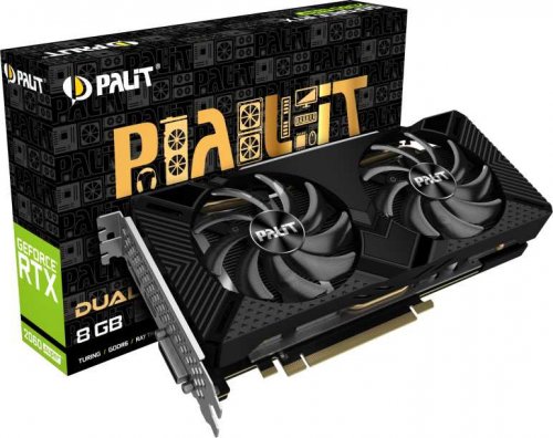 Видеокарта Palit PCI-E PA-RTX2060SUPER DUAL 8G no LED NVIDIA GeForce RTX 2060SUPER 8192Mb 256 GDDR6  фото 6