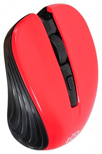 Мышь Оклик 545MW черный/красный оптическая (1600dpi) беспроводная USB для ноутбука (4but) фото 7