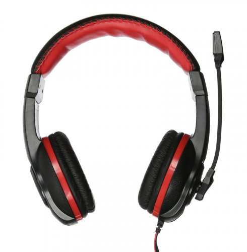Наушники с микрофоном Оклик HS-L200 черный/красный 2.2м накладные оголовье (Y-819) фото 13