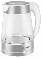 Чайник электрический Starwind SKG2011 1.7л. 2200Вт белый/серебристый (корпус: стекло)