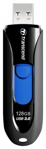 Флеш Диск Transcend 128Gb Jetflash 790 TS128GJF790K USB3.0 черный/синий фото 2