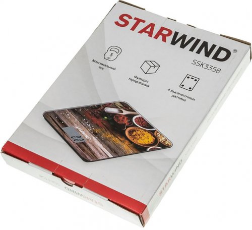 Весы кухонные электронные Starwind SSK3358 макс.вес:5кг фото 3