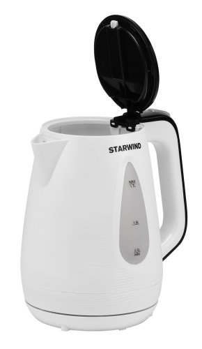 Чайник электрический Starwind SKP3213 1.7л. 2200Вт белый/черный (корпус: пластик) фото 2