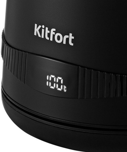 Чайник электрический Kitfort KT-6121-1 1.7л. 2200Вт черный (корпус: нержавеющая сталь/пластик) фото 2