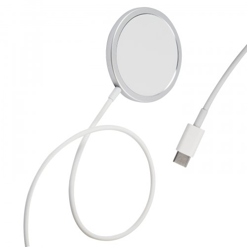 Беспроводное зар./устр. Redline Qi-13 1A для Apple кабель USB Type C белый (УТ000023447)