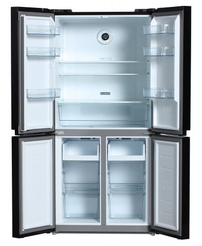 Холодильник Hyundai CM5005F черное стекло (трехкамерный) фото 11