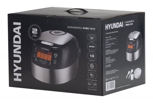 Мультиварка Hyundai HYMC-1610 5л 850Вт серебристый/черный фото 6