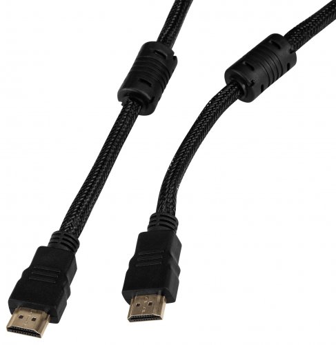 Кабель аудио-видео Buro HDMI (m)/HDMI (m) 3м. феррит.кольца Позолоченные контакты черный (HDMI-V1.4- фото 2