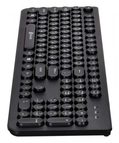 Клавиатура Оклик 400MR черный USB slim фото 10
