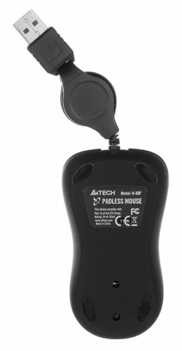 Мышь A4Tech V-Track Padless N-60F черный оптическая (1000dpi) USB2.0 (3but) фото 2