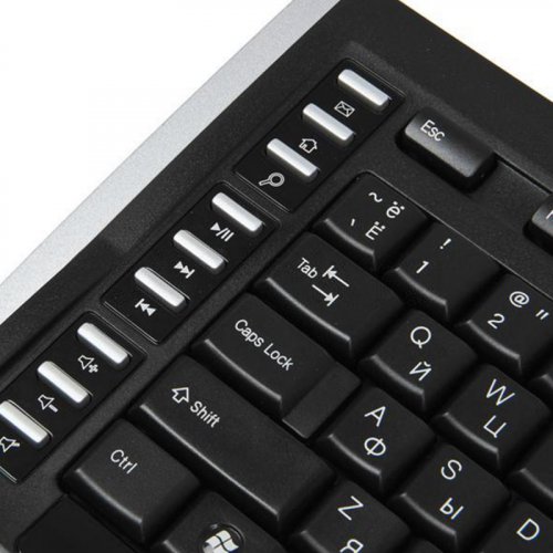 Клавиатура + мышь A4Tech 9300F клав:черный мышь:черный USB беспроводная Multimedia фото 6