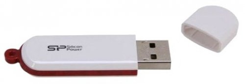 Флеш Диск Silicon Power 64Gb LuxMini 320 SP064GBUF2320V1W USB2.0 белый фото 3