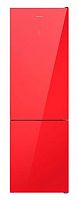 Холодильник MAUNFELD MFF200NFR красный