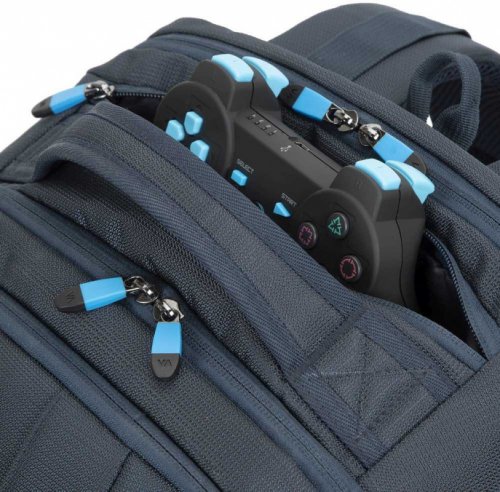 Рюкзак для ноутбука 17.3" Riva 7861 темно-синий полиэстер фото 6