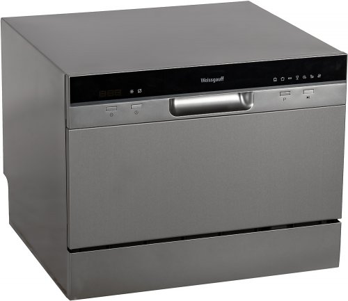 Посудомоечная машина Weissgauff TDW 4017 DS серебристый/черный (компактная) фото 2