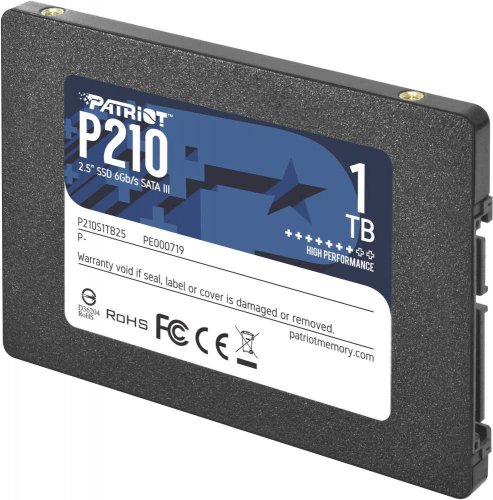 Накопитель SSD Patriot SATA III 1Tb P210S1TB25 P210 2.5" фото 2