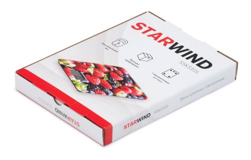 Весы кухонные электронные Starwind SSK3355 макс.вес:5кг рисунок/ягоды фото 5