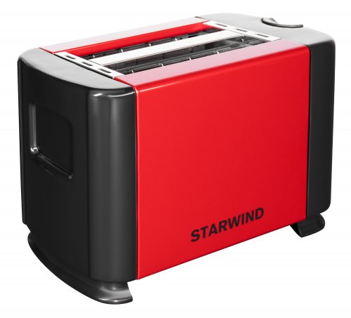 Тостер Starwind ST1102 700Вт красный/черный фото 2