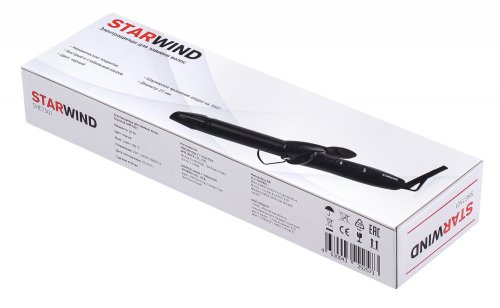 Щипцы Starwind SHE7501 30Вт макс.темп.:200С покрытие:керамическое черный фото 2
