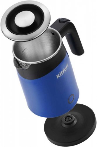 Чайник электрический Kitfort КТ-639-2 0.5л. 1150Вт синий (корпус: нержавеющая сталь/пластик) фото 3