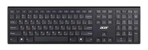Клавиатура + мышь Acer OKR030 клав:черный мышь:черный USB беспроводная slim фото 6