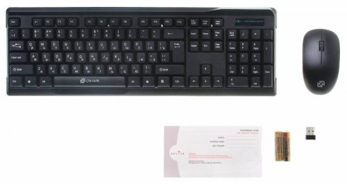 Клавиатура + мышь Оклик 230M клав:черный мышь:черный USB беспроводная фото 6