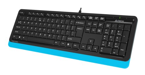 Клавиатура A4Tech Fstyler FK10 черный/синий USB фото 2