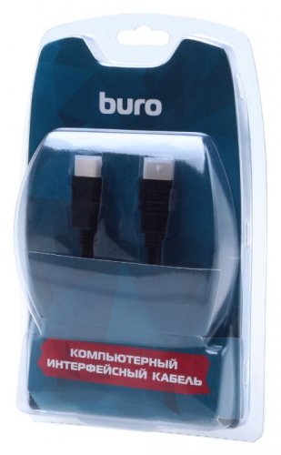 Кабель аудио-видео Buro HDMI (m)/HDMI (m) 3м. Позолоченные контакты черный (BHP RET HDMI30-2) фото 6