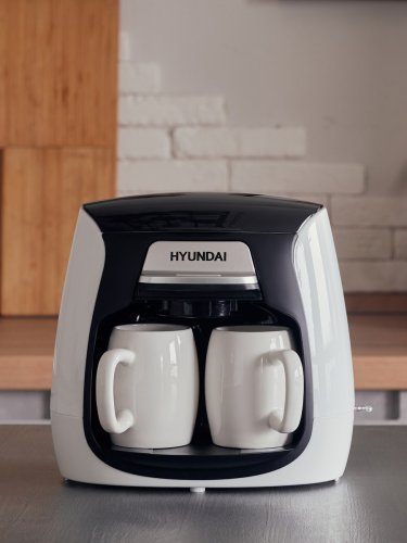 Кофеварка капельная Hyundai HYD-0204 500Вт белый фото 10