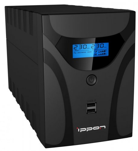 Источник бесперебойного питания Ippon Smart Power Pro II 1600 960Вт 1600ВА черный фото 3