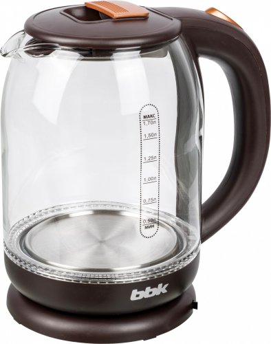 Чайник электрический BBK EK1727G 1.7л. 2200Вт коричневый (корпус: стекло) фото 6