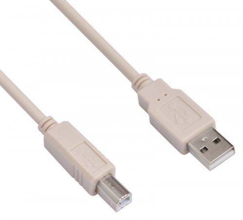 Кабель Buro USB2.0-AM/BM-3 USB A(m) USB B(m) 3м серый фото 3