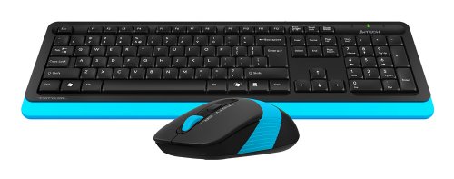Клавиатура + мышь A4Tech Fstyler FG1010 клав:черный/синий мышь:черный/синий USB беспроводная Multime фото 8