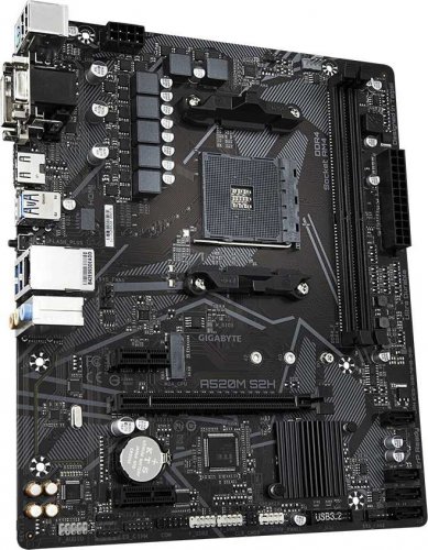 Материнская плата Gigabyte A520M S2H Soc-AM4 AMD A520 2xDDR4 mATX AC`97 8ch(7.1) GbLAN RAID+VGA+DVI+ фото 7
