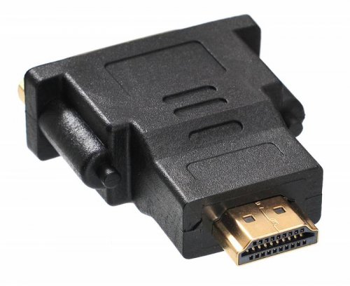 Переходник Buro HDMI-19M-DVI-I(F)-ADPT DVI-I(f) HDMI (m) черный фото 2
